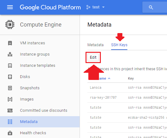 google cloud server ftp